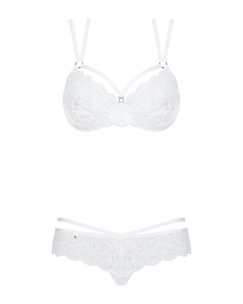 860-Set-2 комплект білий S/M Obsessive