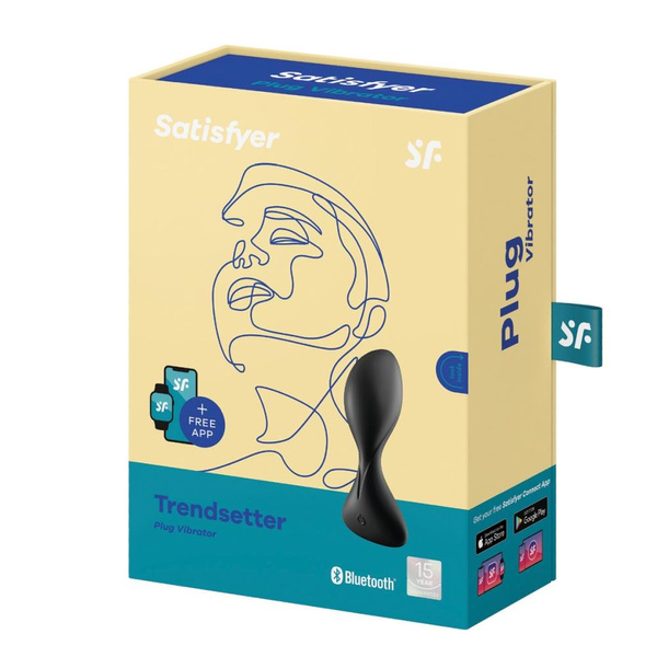Plug-Vibrator Trendsetter Connect App Black Satisfyer 