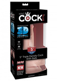 King Cock Plus 5" Triple Density Cock with Balls