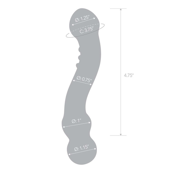 Загнуте Ділдо Для Точки G Curved G-Spot S Dildo Glas
