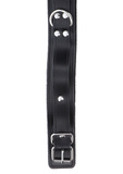 Czarna obroża z ekoskóry Taboom Heavy D-Ring Collar Black