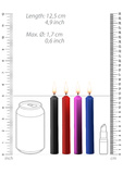 Teasing Wax Candles 4-Pack Mixed Colors - Різнокольоровий набір свічок для BDSM Ouch! by Shots