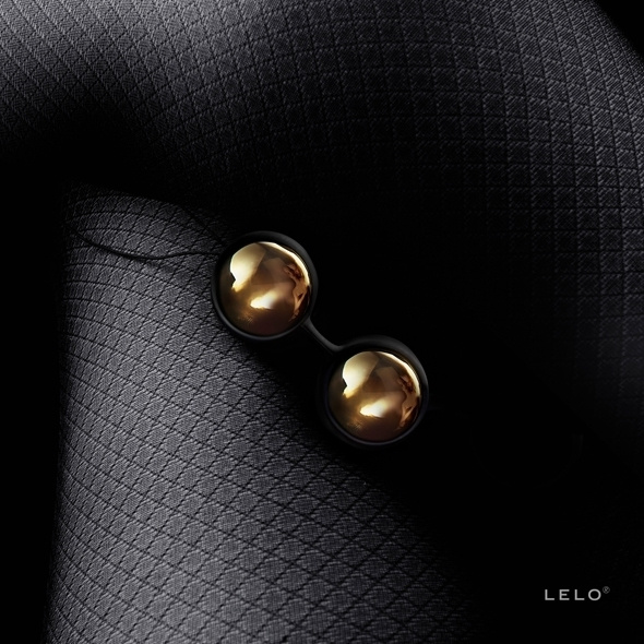 Позолочені кульки гейші Luna Beads Luxe Gold Lelo