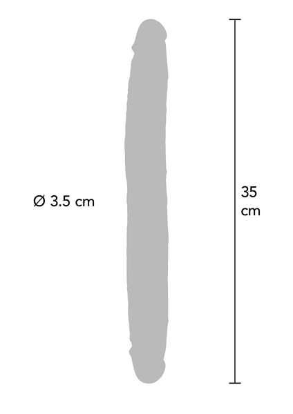  ToyJoy Get Real Silicone Foreskin Double Dong 35cm