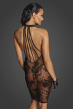 F240 Midi tulle dress with velvet straps in the back S