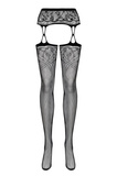 S206 Garter Stockings Czarne S/M/L Obsessive