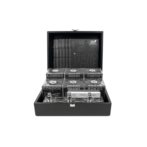 Набір для чоловіків Pheromone Perfume man 6x30 ml Wood box HOT