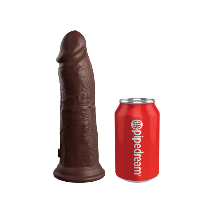 King Cock Dildo Elite 8" Dual Density Silicone Cock Brown