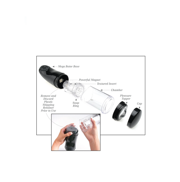 Masturbator Pipedream PDX Extreme Mega-Bator Ass Black/Clear