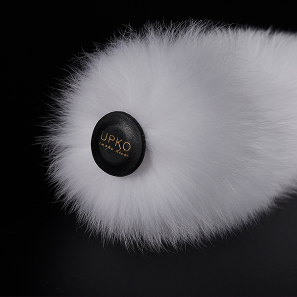 Від'єднувана Металева Пробка З Лисим Хвостом Upko Fox Fur Tail Small Butt Plug UPKO