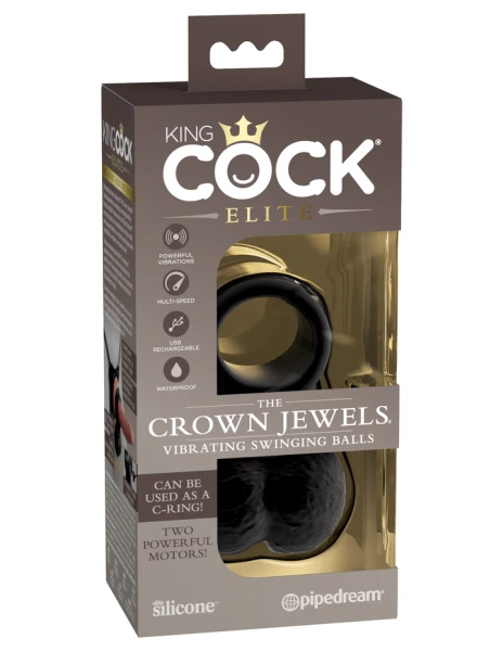 Wibrujący obciążnik King Cock Elite The Crown Jewels 