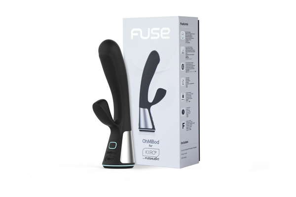 OhMiBod Fuse for Kiiroo Black interaktywny wibrator króliczek czarny