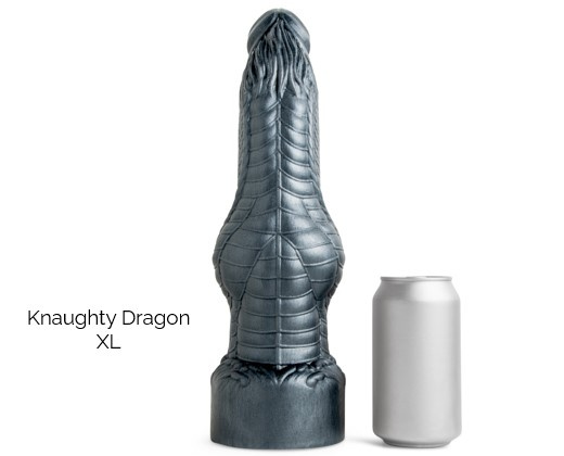 Smocze Dildo Knaughty Dragon Soft Red Vac Xl Mr Hankeys