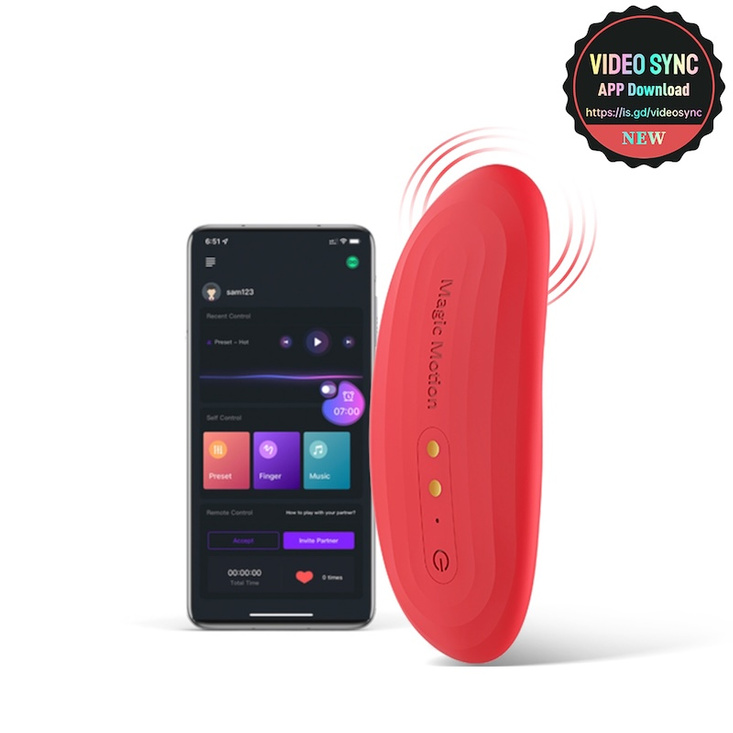 Magic Motion - Nyx Smart Panty Vibrator Red