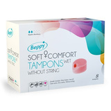 Тампони без шнурка вологі Soft Comfort Tampons Wet 8 шт. Beppy
