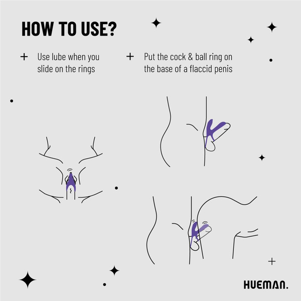 Ерекційне кільце Vibrating Cock Ring Hueman