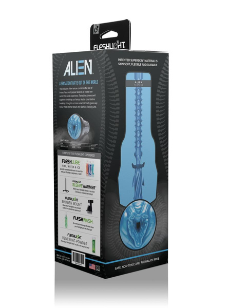 Masturbator Freaks Alien Blue Metallic Fleshlight
