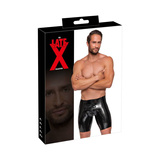 Lateksowe spodenki męskie Men's Latex Pants Zip black XXL LateX
