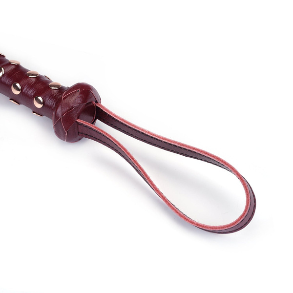 Плетка Wine Red Deluxe Cow Leather Heavy Flogger Liebe Seele
