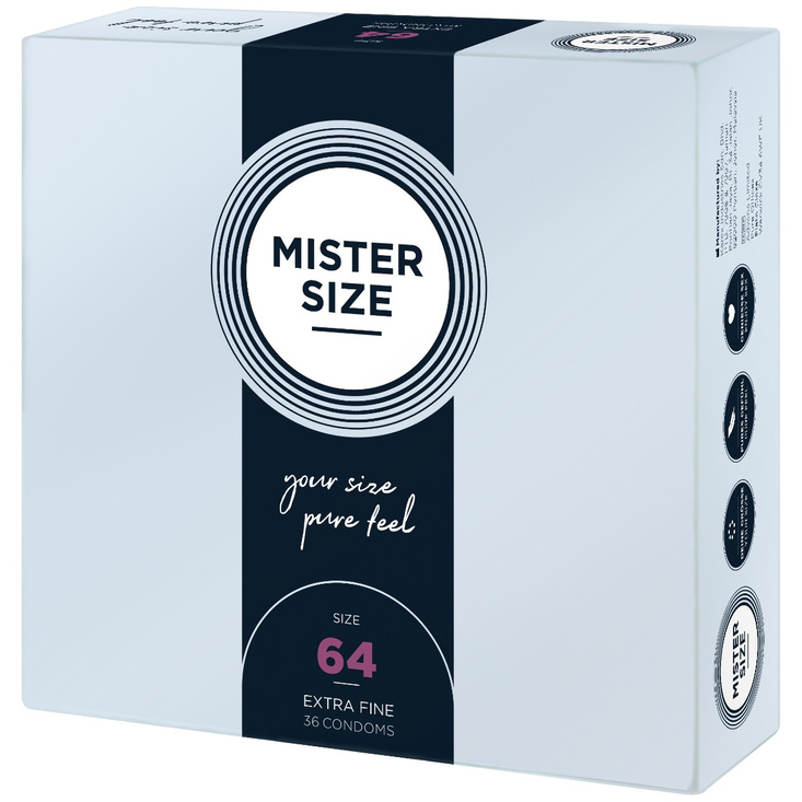 Mister.Size 64 mm Condoms 36 Pieces