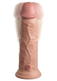 М’який Силіконовий Вібратор З Твердішим Серцем 8 Inch Dual Density Vibe Cock Light King Cock