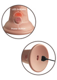 Sterowany Pilotem Miękki Silikonowy Wibrator Z Twardszym Rdzeniem 7 Inch Dual Density Vibe Cock Light King Cock