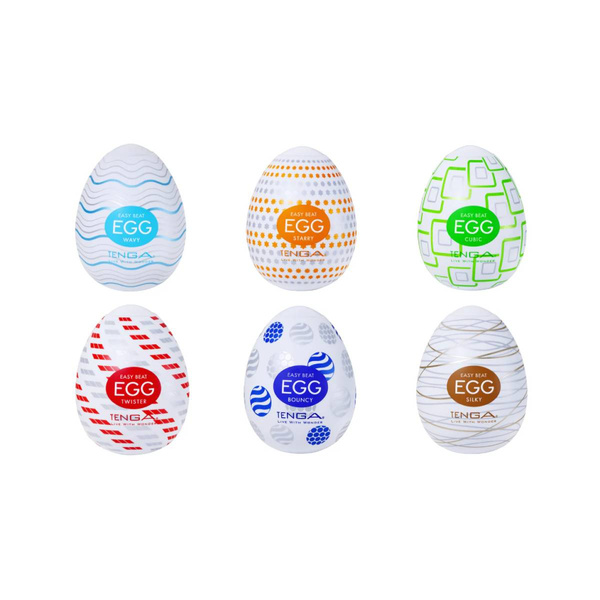 Набір з 6 мастурбаторів Egg Variety Pack Standard Tenga