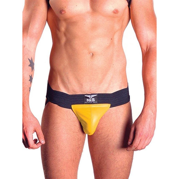 - Sk?rzane jockstrapy two bands Z?L S