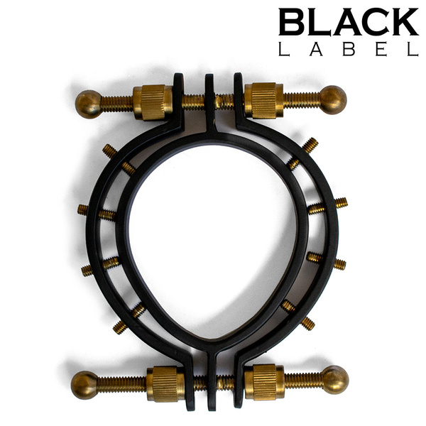 Zacisk Pussy Clamp 2.0 w. Spikes Black/Gold Black Label 