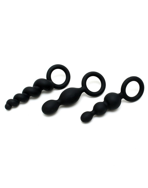 Zestaw Korków Analnych Booty Call Black Satisfyer