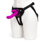 Happy Rabbit Rechargeable Vibrating Strap-On Harness Set Purple