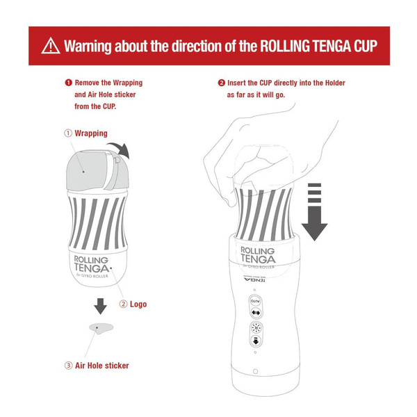 Masturbator Vacuum Gyro Roller Tenga