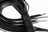 Large black lace-up flogger Primal Bond Whips