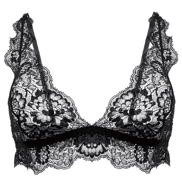 Black Bra L Dark Perilla