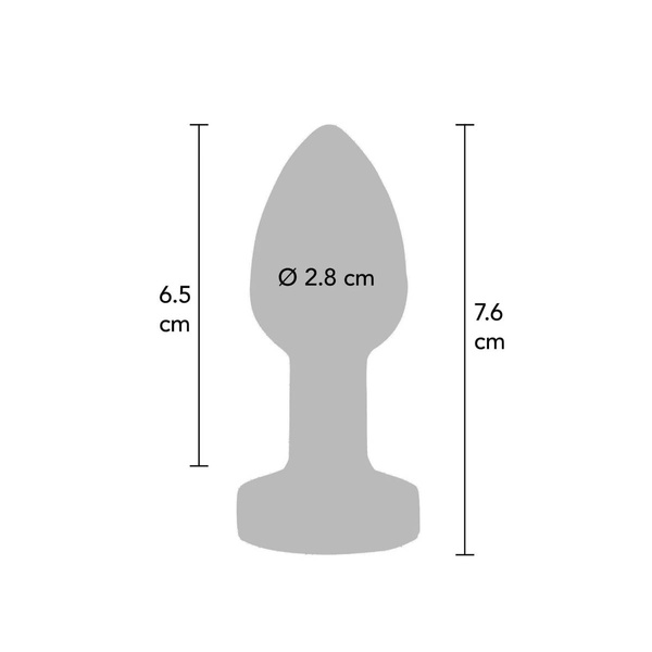 Wibrujący korek analny The Glider Vibrating Plug Small Toy Joy 