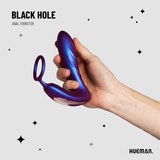 Hueman stymulator prostaty Black Hole Anal Vibrator With Cockring