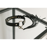 Чорна шкіряна нашийник Estera Karess