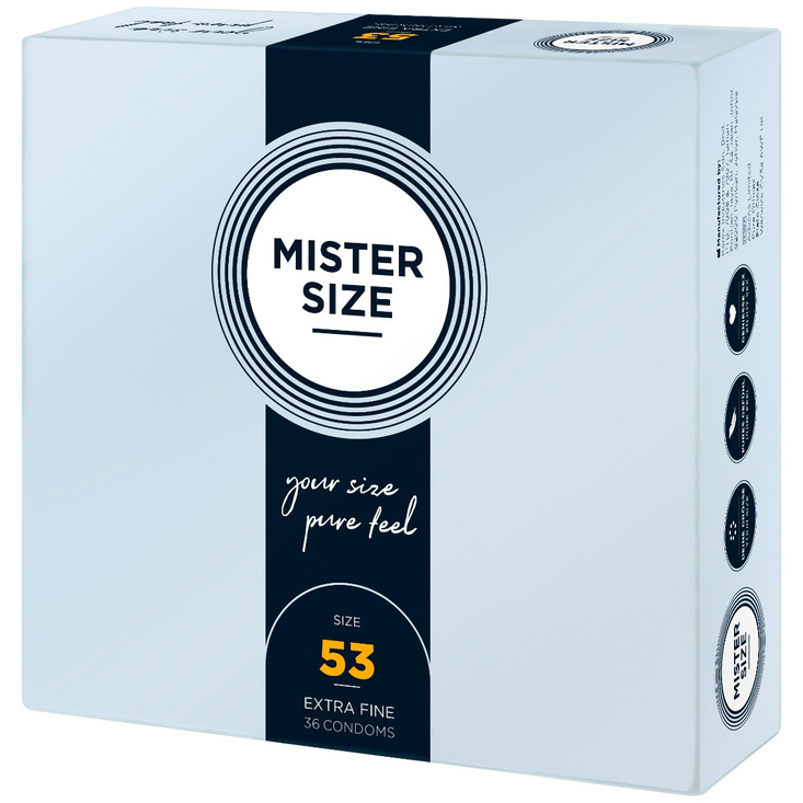 Mister.Size 53 mm Condoms 36 Pieces