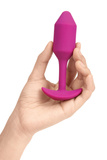 B-VIBE VIBRATING SNUG PLUG 2 ROSE