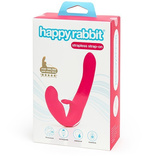 Happy Rabbit Strapless Strap On Rabbit Vibe Pink