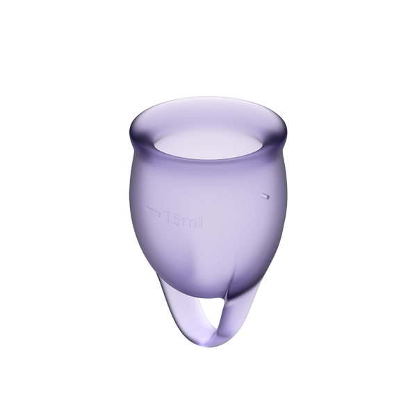 Satisfyer Feel Confident Menstrual Cup Set Lila