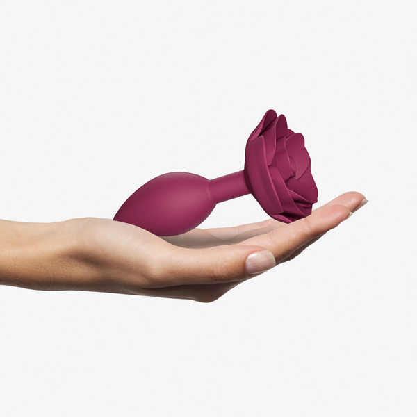 Korek analny zakończony pąkiem róży Love to Love Open Roses M Plum Star