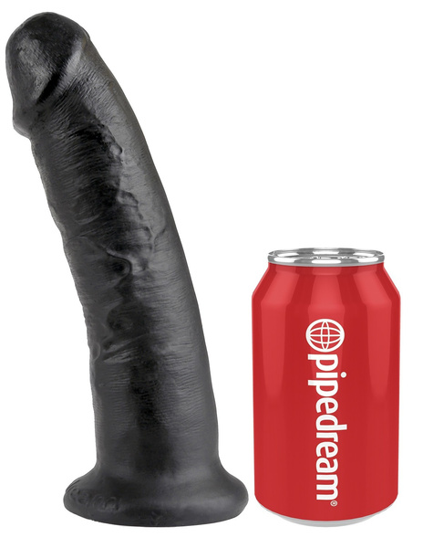 9' Cock Black Dildo Czarne 23Cm King Cock