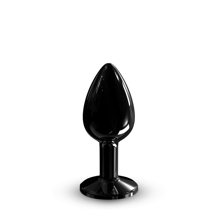 Czarny elegancki korek analny z diamencikiem Dorcel Diamond Plug Black S