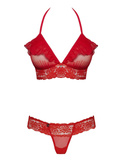 863-SET-3 komplet 2-częściowy czerwony S/M