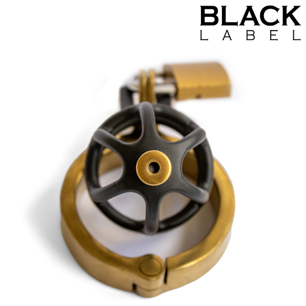 Пояс цнотливості Weenie Locker Chastity Cage Black/Gold Black Label