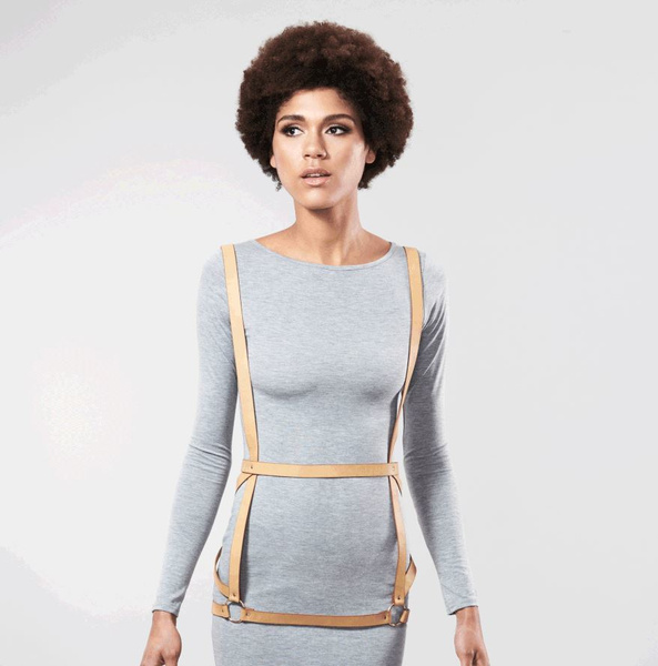 MAZE Arrow Dress Brown Bijoux Indiscrets