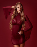 Promees Mara Burgundy dress M/L