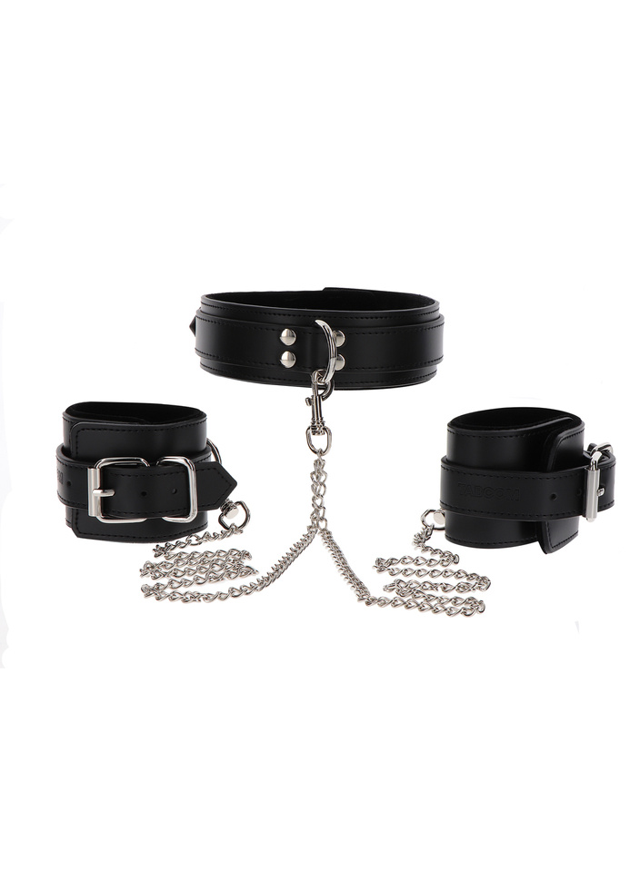 Taboom Heavy Collar and Wrist Cuffs Black