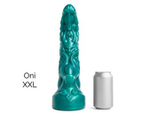 Фантазійний дилдо Oni Soft Metallic Green Vac Xxl Mr Hankeys
